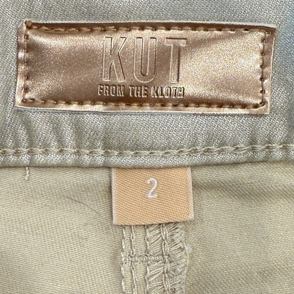 Kut from the Kloth Kelsey Fab Ab Ankle Flare Coated Jeans - Picture 3 of 9